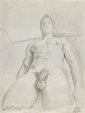 DURINI GIULIO (n. 1966) Senza titolo. Matita su carta. Cm 42,00 x 55,00....