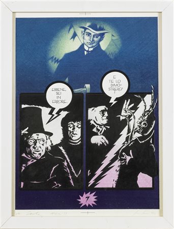 SARRI SERGIO (n. 1938) Corto Maltese (Anno 4). 1984. Tecnica mista su...