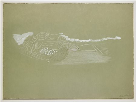 NOVELLI GASTONE (1925 - 1968) Senza titolo. . 1966. Tecnica mista su carta....