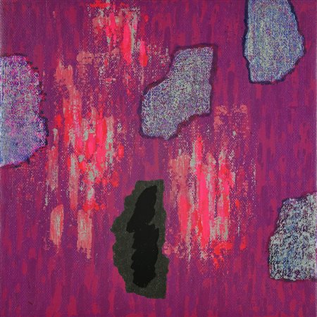 FINZI ENNIO (n. 1931) Il verso del rosa. 1991. Olio su tela . Cm 45,00 x...