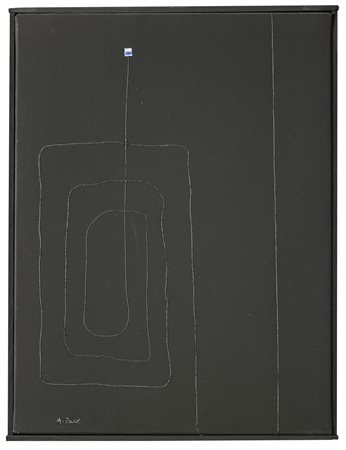 PACE ACHILLE (n. 1923) Senza titolo. 1987. Olio e tecnica mista su tela. Cm...