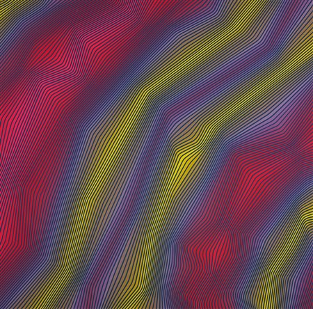 DELL'ACQUA GIOVANNI (n. 1952) Spazio elastico. 2018. Acrilico su cartoncino....