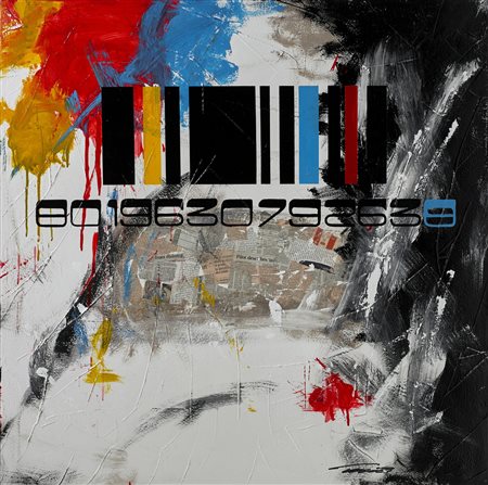 TRENTIN FABRIZIO (n. 1963) Senza titolo. Tecnica mista su tela. Cm 101,00 x...