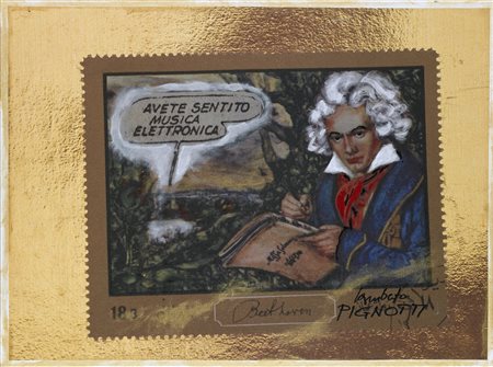 PIGNOTTI LAMBERTO (n. 1926) Avete sentito musica elettronica. Tecnica mista...