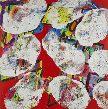 MONCADA IGNAZIO (n. 1932) Intermezzo. 1987. Olio su tela . Cm 100,00 x...