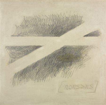 NOTARGIACOMO GIANFRANCO (n. 1945) Senza titolo. 1974. Tecnica mista su tela....