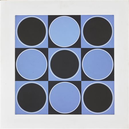 ASIS ANTONIO (n. 1932) Cerchi ritmici - 1106. 1990. Acrilico su tavola. Cm...