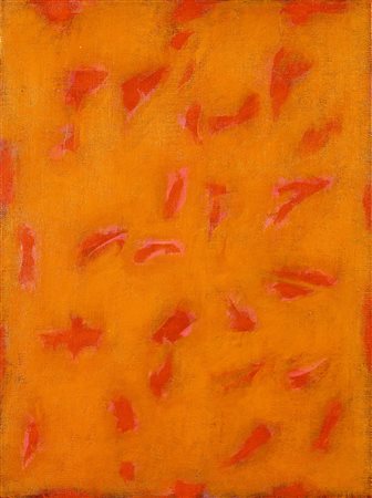 VERNA CLAUDIO (n. 1937) Foglie vive. 2008. Acrilico su tela. Cm 30,00 x...