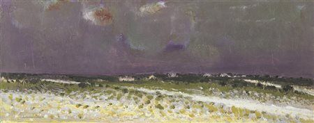 ADDAMIANO NATALE (n. 1943) Murgia di notte. 2003. Acrilico su tela. Cm 50,00...