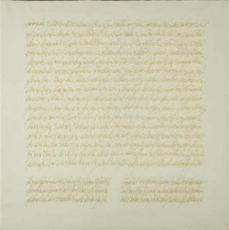 ALGARDI ALESSANDRO (n. 1945) Senza titolo. 1977. Tecnica mista su tela. Cm...