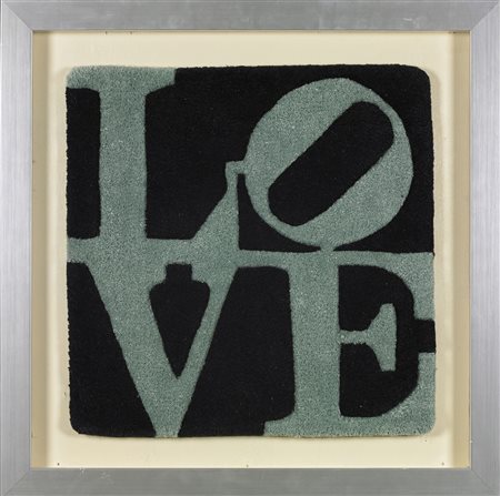INDIANA ROBERT (n. 1928) Winter Love. Tappeto. Cm 40,00 x 40,00. N.311. Al...