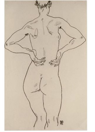 Egon Schiele, Senza titolo "Lotto composto da n.7 litografie su carta...