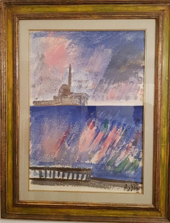 Gastone Breddo, Venezia San Giorgio Olio su tela, 70cm x 50cm. Firmato fronte...