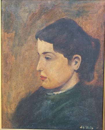 Luciano De Vita, Profilo Olio su tela, 50cm x 40cm. Firmato fronte opera