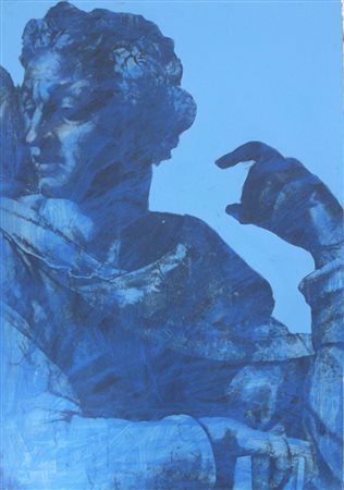 Tano Festa, Michelangelo 1987 Acrilico su tela, 100cm x 70cm. Archivio Tano...