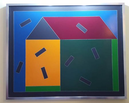 Franco Angeli, Balocco 1987 - 1988 Tecnica mista su tela, 80cm x 100cm....
