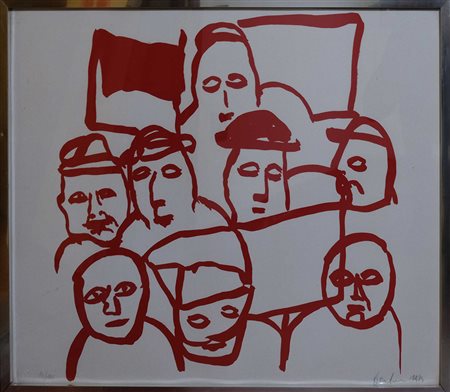 Venturino Venturi, Senza titolo 1973 Litografia n.15/105, 50cm x 70cm....