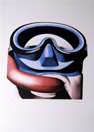 Angelo Titonel, Sub 1973 Litografia n.38/150, 33cm x 33cm. Firmato fronte opera