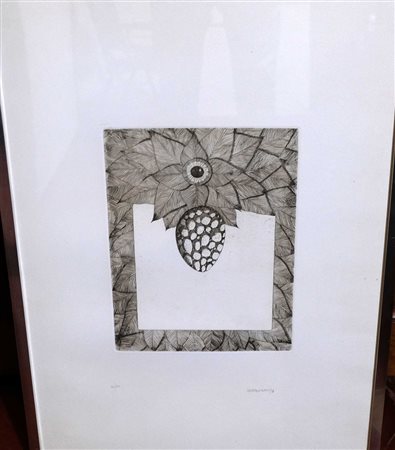 Renzo Margonari, Fuori di sÃ© Acquaforte, 33cm x 24cm. Firmato fronte opera