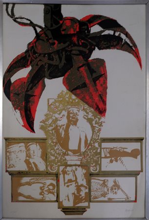 Arturo Pagano, Senza titolo Litografia n.11/105, 70cm x 50cm. Firmato fronte...