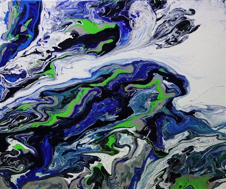 Patrizia Testoni, Rivelazione Acrilico su tela, 50cm x 60cm. Autentica su...