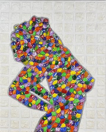 Francesco Fasano RISVEGLIO acrilici su tela, malta autocomposta, smalti,...