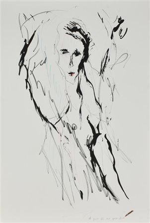 Ernesto Treccani VOLTO litografia, foglio cm 65x45 numerato esemplare prova...