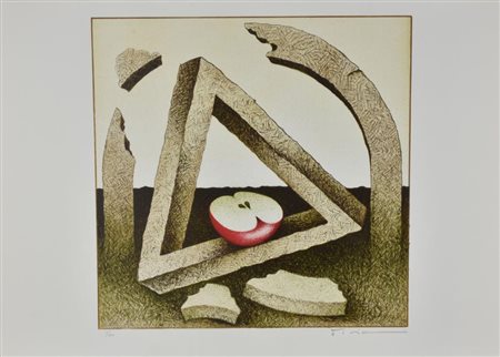 Vanni Viviani SENZA TITOLO+E118 calcografia, foglio cm 70x50 firmato, datato...