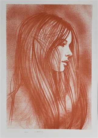 Andrea Vaccaro L'ADOLESCENTE litografia su carta, cm 70x50 esemplare 28 su...