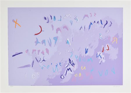 Renzo Nucara SENZA TITOLO serigrafia su carta, cm 50x70 esemplare 27 su 125...