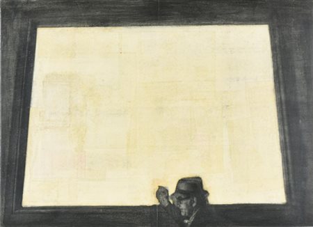 Enzo Bersezio BIOGRAFIA - MAN RAY tecnica mista su carta applicata su doppia...