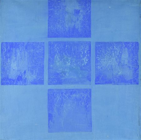 Marjolaine Dégramont COMPOSIZIONE acrilico su tela, cm 75x75 sul retro:...