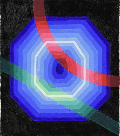 Francesco Fasano DIVERGENZE acrilici e smalto su cartoncino, cm 14,5x12,5 sul...