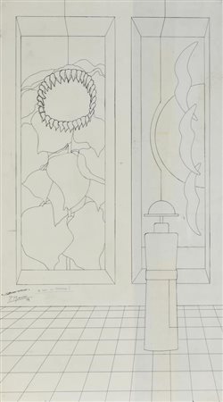 Piero Gianuzzi A VOI IL TITOLO! biro su carta, cm. 83,5x47,5 sul fronte:...