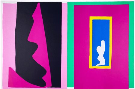 Henri Matisse DESTIN 1947 litografia originale a colori, cm 38,7x59,8...
