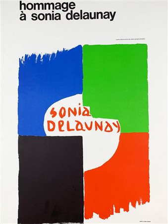 Sonia Terk Delaunay HOMMAGE A SONIA DELAUNAY stampa su carta, cm 74,7x50...