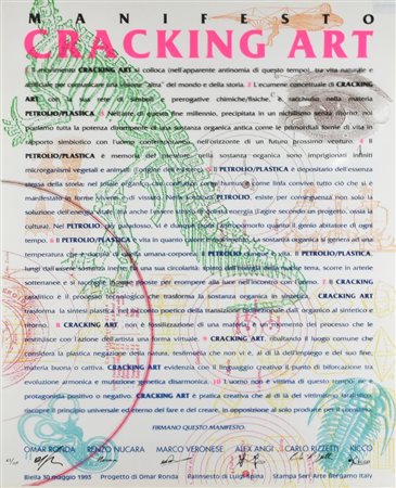 Cracking Art Group MANIFESTO CRACKING ART serigrafia su pvc neutro, cm 90x70...