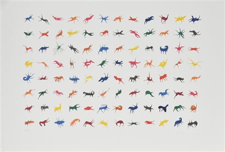 William Sweetlove SENZA TITOLO serigrafia su carta, cm 68x97,5 esemplare 17...