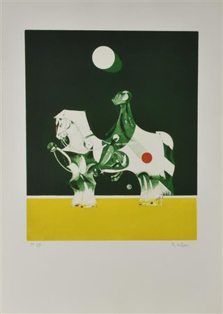 Giovanni Battista De Andreis CAVALIERE DELLA LUNA incisione su carta, cm...