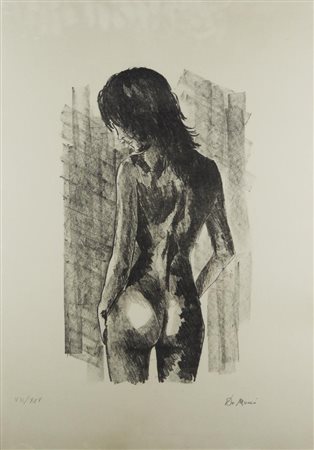 Nudo femminile litografia, cm 70x50; es. VIII/XXV firmato e numerato