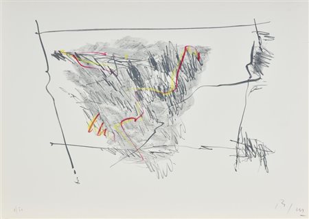 Ignoto COMPOSIZIONE litografia, cm 50x70; es. 1/50 siglato e numerato