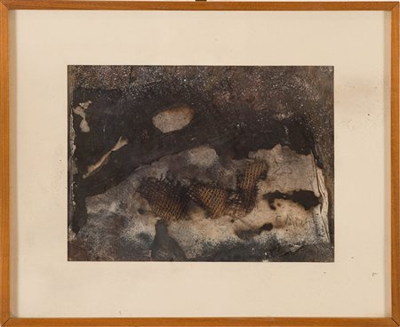 Germano Sartelli (Imola 1925 – 2014), “Composizione”. Tecnica mista e collage...