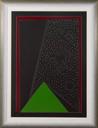 Franco Angeli (Roma 1935 – 1988), “Mosaico”, 1986-88. Smalto su tela, firmato...