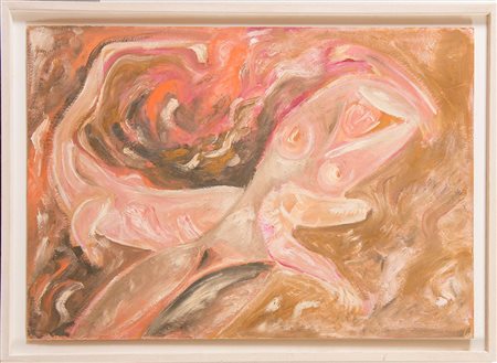 Marco Del Re (Roma 1950), “Senza titolo”. Olio su tavola, H cm 70x100 Al...