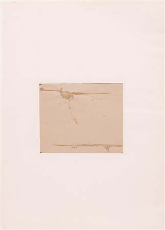Bruno Pulga (Bologna 1922 – 1992), “Senza titolo”, 1965. Olio su carta,...