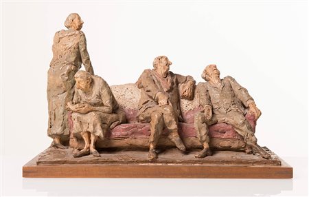 Cleto Tomba (Castel San Pietro Terme 1898 - Bologna 1987), “Gli artisti”....