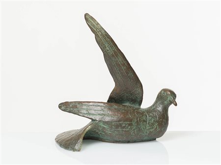 Tony Benetton (Treviso 1910 – 1996), “Uccello”, 1983. Scultura in bronzo,...