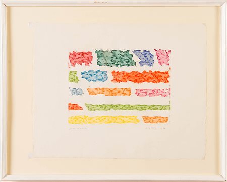 Piero Dorazio (Roma1927 – Perugia 2005), “Senza titolo”, 1970. Acquaforte a...