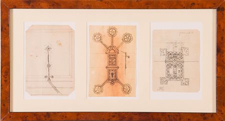 Alfredo Tartarini (Bologna, 1854 – 1905), “Ornamenti per ferro battuto”....