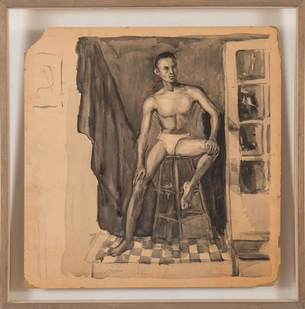 Jared French (Ossining 1905 – Roma 1988), attribuito a, “Senza titolo”....